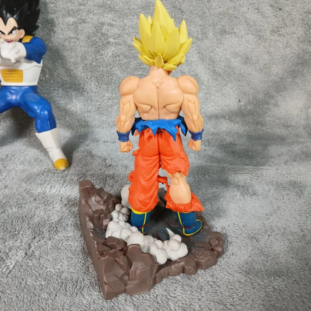Dragon Ball Z Super Figure Lot Goku Vegeta Vegito Blue Anime PVC Toy Multi Color